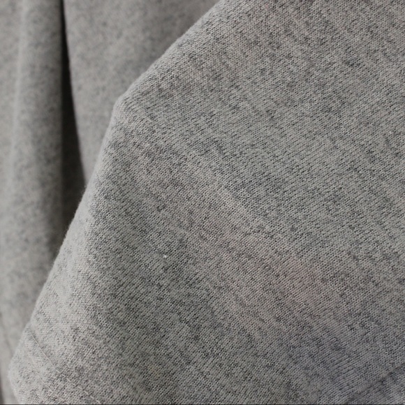 ANTHRO NOISY MAY Open Draped Back Cowl Nexk Cropped Brown Grey Sweater Oversized - Picture 4 of 10